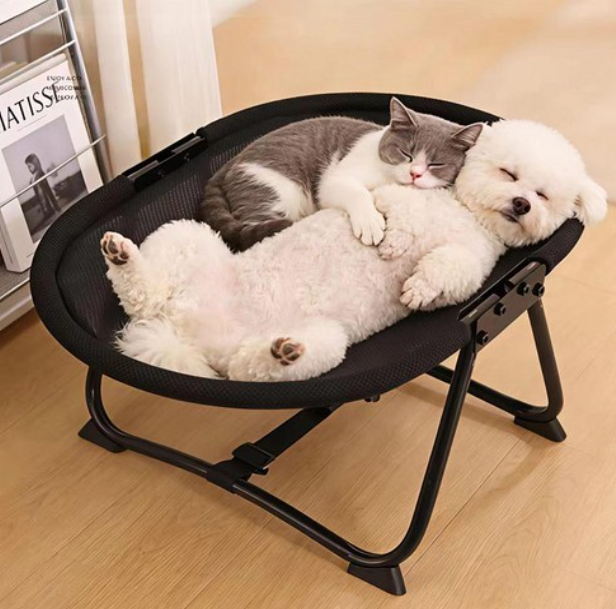 접이식 강아지 해먹 휴대용 애견 침대 고양이 해먹 강아지 캠핑의자